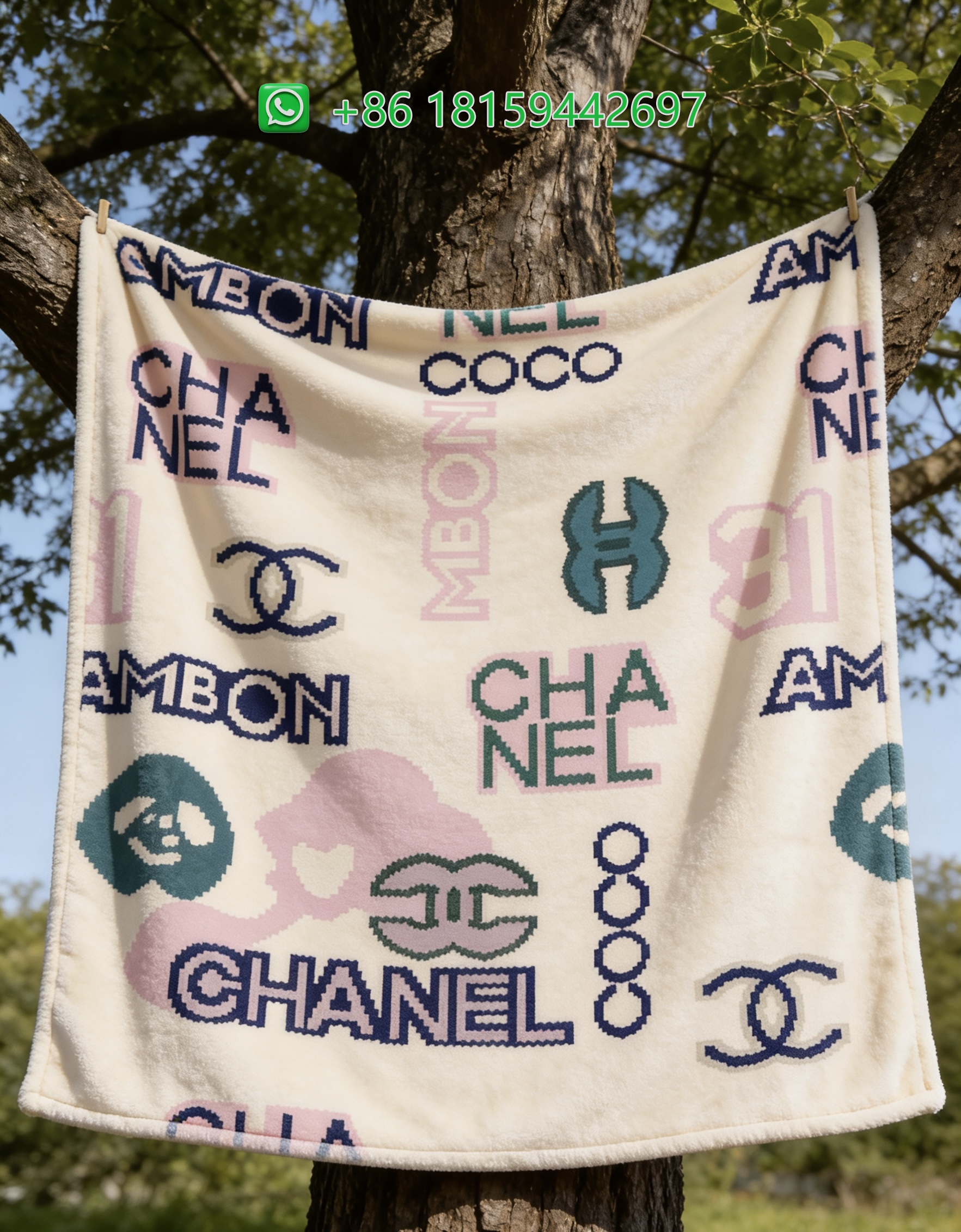 Chanel Throw Blankets